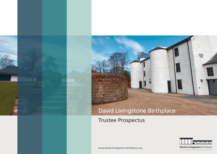 David Livingstone Birthplace Trust Prospectus Cover